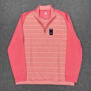 NWT Johnnie-O Bert Performance 1/4 Zip Pullover Taffy Pink Men’s Large